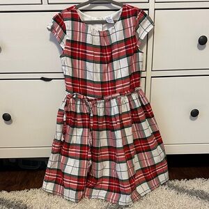 Carter Girls Plaid Red, White, Green Dress